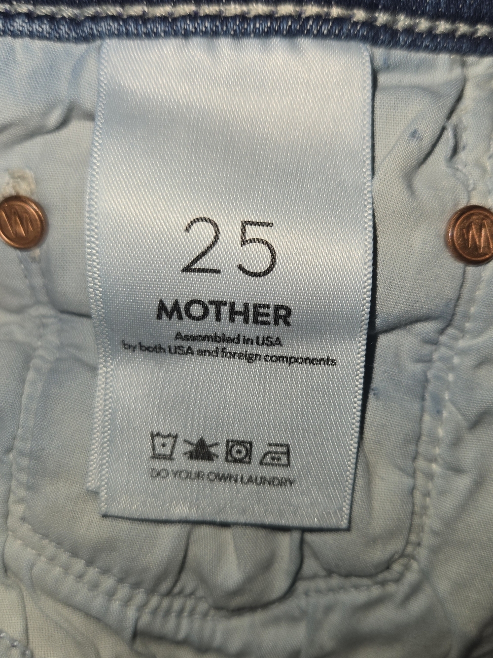 MOTHER The Mid Rise Rider Ankle Jeans – Size 25 – Wish On A Star - Picture 5 of 5